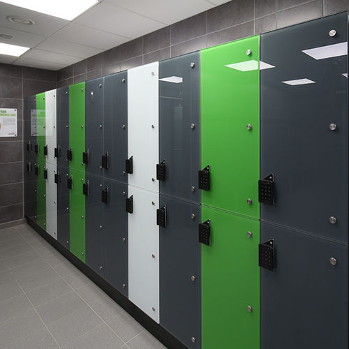Armário de vestiário em vidro - ILOCKER - Washroom Washroom Limited - com código / para edifício de uso público / com sistema de segurança