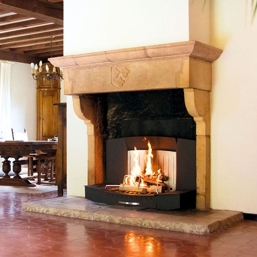 Lareira tipo inserto a lenha - M-1000 - Finoptim - contemporânea