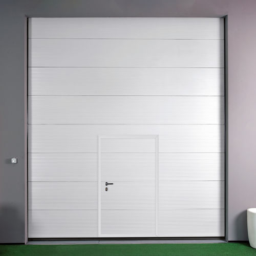 Porta industrial seccionada - SM Series - SILVELOX GROUP SPA - em aço galvanizado / automática / de segurança