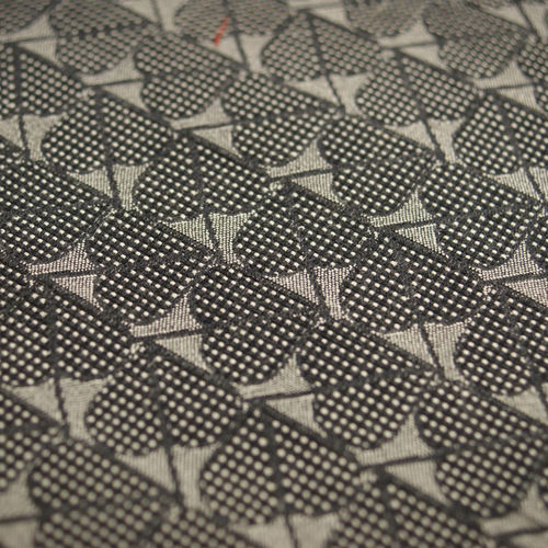 Tecido para estofados - BACKHAUSEN ART DECO : HERZBLATT BLACK - Loome Fabrics - estampado / em algodão / em viscose