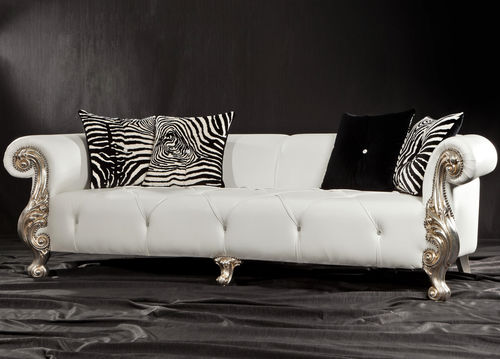 Sofá compacto - OCEANO LEATHER - ORSITALIA - novo Barroco / para sala / para iate