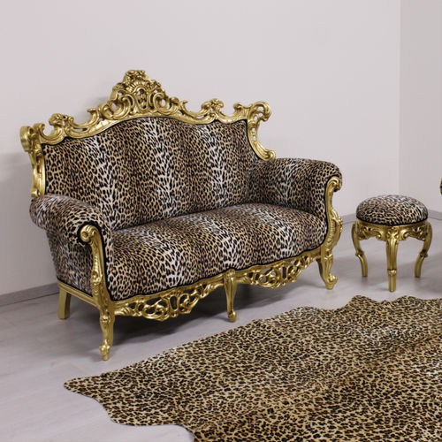 Sofá novo Barroco - FINLANDIA ANIMALIER - ORSITALIA - para sala / para iate / em veludo