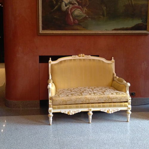 Sofá do estilo Luís XVI - IMPERO - ORSITALIA - para sala / para iate / em veludo
