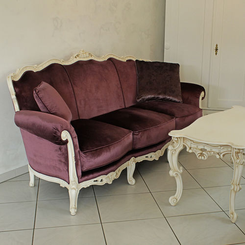 Sofá de estilo francês - SYMPHONY - ORSITALIA - em veludo / em tecido hidrorrepelente / Trevira CS®