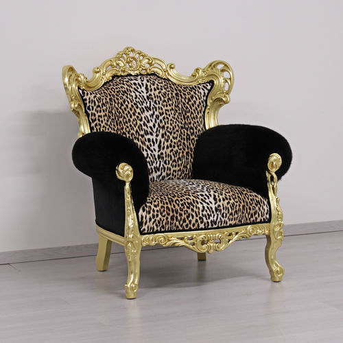 Poltrona novo Barroco - STRADIVARI ANIMALIER - ORSITALIA - de lã / em veludo / em algodão