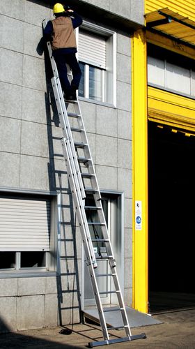 Escada profissional de trabalho - 3051N - 3060N - Frigerio Carpenterie - telescópica / de encostar / em alumínio