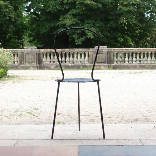 Cadeira contemporânea - L'ASSISE - Airborne - de jardim / em aço / com base em aço