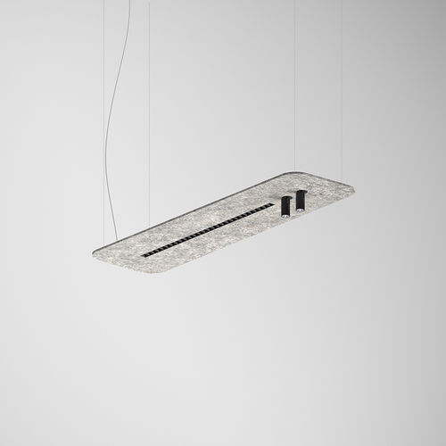 Plafon contemporâneo - SAL - INDELAGUE | ROXO Lighting - retangular / em PET / de LED