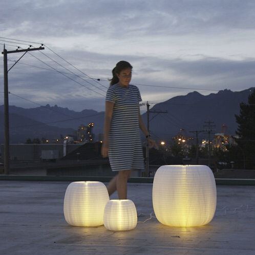Luminária de piso - MOLO URCHIN SOFTLIGHT - Okko Design AB - em material têxtil / em papel / contemporânea