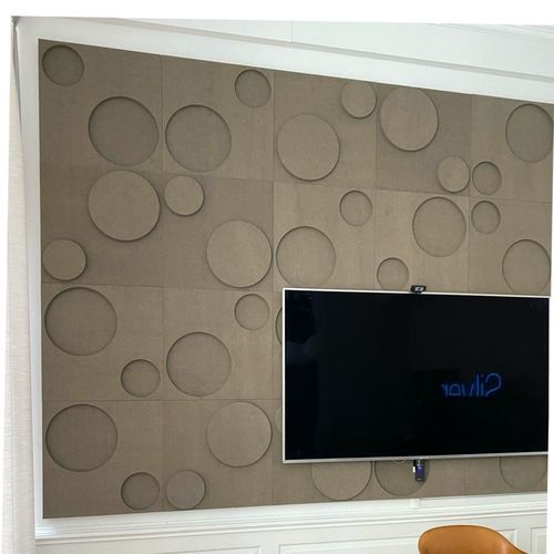 Painel acústico de parede - DOTS - Okko Design AB - em fibras naturais / em poliéster / retangular