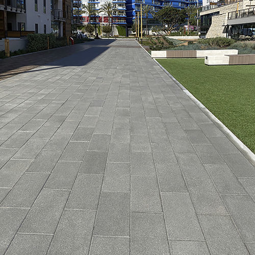 Lajota em pedra - 12 x 24  - ACKER STONE - para ambiente externo / para pátio / lisa