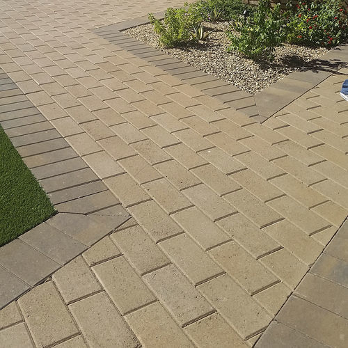 Bloco de pavimentação em pedra - 6 x 12 - ACKER STONE - para ambiente externo / para pátio / liso