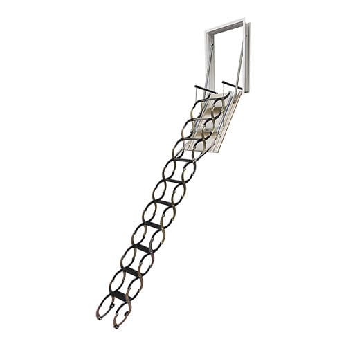 Escada retrátil para alçapão de sótão - SUPRA - DAKOTA - fole / em aço / em aço galvanizado
