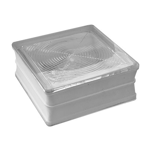 Tijolo de vidro horizontal - VET01-5030 - DAKOTA - quadrado / com relevo / estruturado