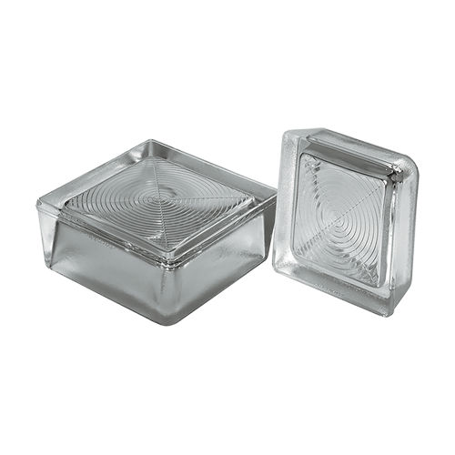 Tijolo de vidro quadrado - VET01 series - DAKOTA - liso / para parede interna / com relevo