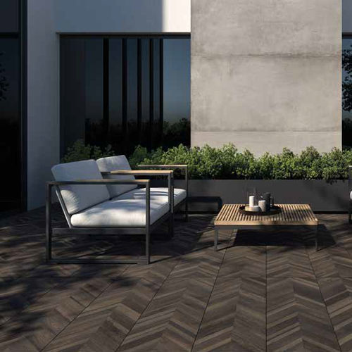 Placas de revestimento em grés porcelanato - CHEVRY 2.0 - KRONOS CERAMICHE - com acabamento natural / para ambiente externo / de parede