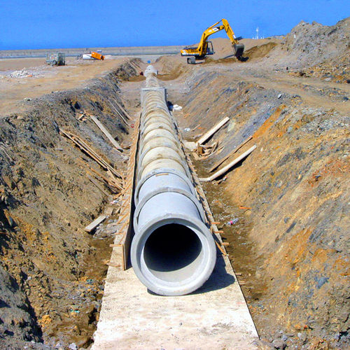 Tubo em concreto armado - TEC - Prefabricados Alberdi - para sistema de drenagem
