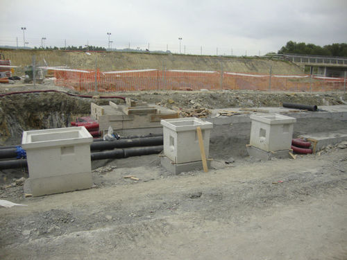 Caixa de inspeção de esgoto em concreto pré-fabricado - DF & HF & MF - Prefabricados Alberdi - de embutir / para cabos