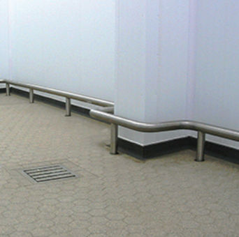 Protetor de parede em aço inoxidável - TD93 - johnlord specialist flooring