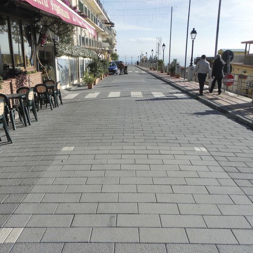 Lajota em pedra reconstituída - MONOSTRATO VULCANICO OF ETNA - FIMAS PAVIMENTI IN MONOSTRATO VULCANICO DELL'ETNA - para ambiente externo / para ambiente interno / para pedestres