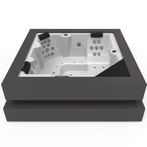 Spa acima do piso - Cube  - AWD - quadrado / de 4 lugares / em acrílico