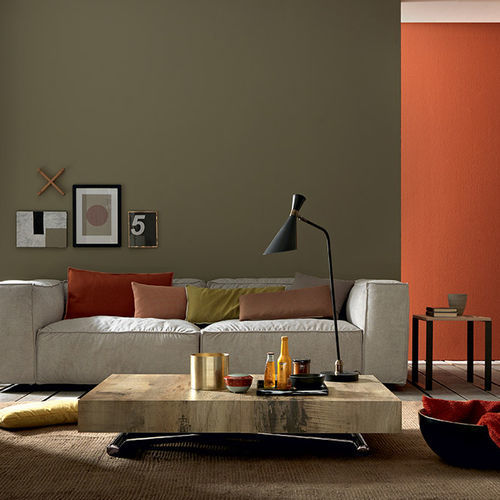 Mesa de centro contemporânea - ASSIST - altacom italia - em madeira tingida / em laminado melamínico / com base metálica