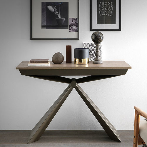 Aparador contemporâneo - GENESI - altacom italia - em madeira laqueada / em laminado melamínico / com base metálica