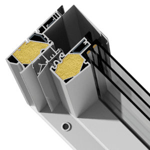 Perfil de janela em PVC - SOLID+ - okpol - com isolamento térmico