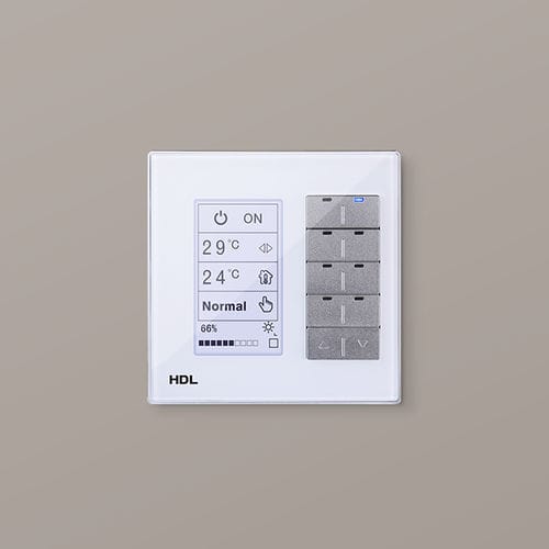 Teclado de controle para sistema de automação residencial - DLP EU - HDL Automation Co., Ltd - para sistema de aquecimento / para sistema de ventilação / para luminária
