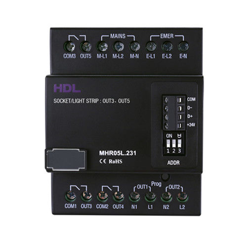 Atuador de comutação para sistema de automação residencial - HDL-MHR05L.231 - HDL Automation Co., Ltd - em trilho DIN / da linha residencial / da linha comercial