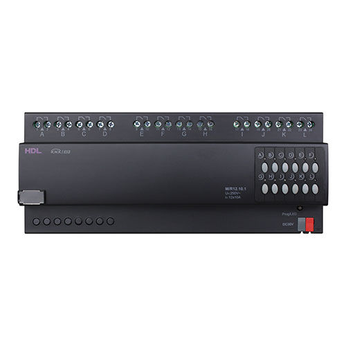 Atuador de comutação para sistema de automação residencial - M/R12.10.1 - HDL Automation Co., Ltd - protocolo KNX / em trilho DIN / da linha residencial