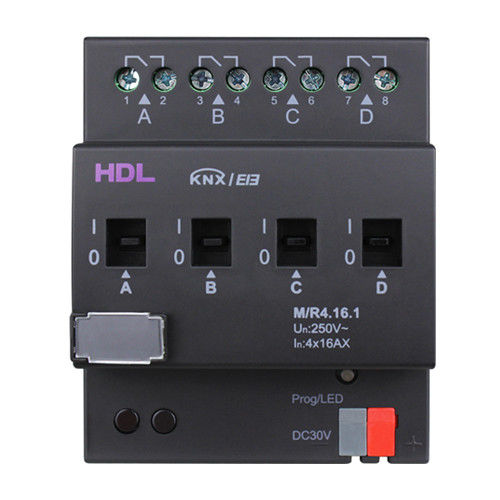 Atuador de comutação para sistema de automação residencial - M/R4.16.1 - HDL Automation Co., Ltd - protocolo KNX / em trilho DIN / da linha residencial