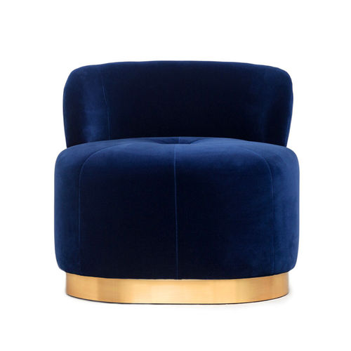 Poltrona baixa contemporânea - MAJESTIC - Moanne - em veludo / personalizável / feita à mão