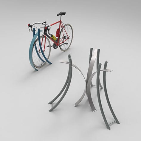 Bicicletário de piso - Flow - Bottega 7 - de design original / vertical / para espaço público