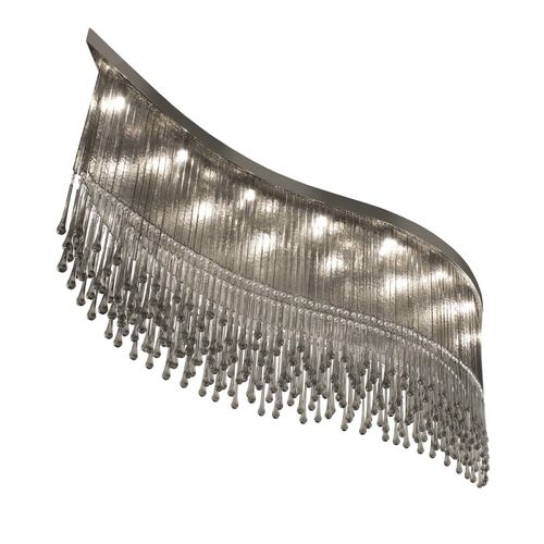 Lustre contemporâneo - IQ8359 DANCER - Alan Mizrahi Lighting - em cristal / de vidro veneziano / metálico
