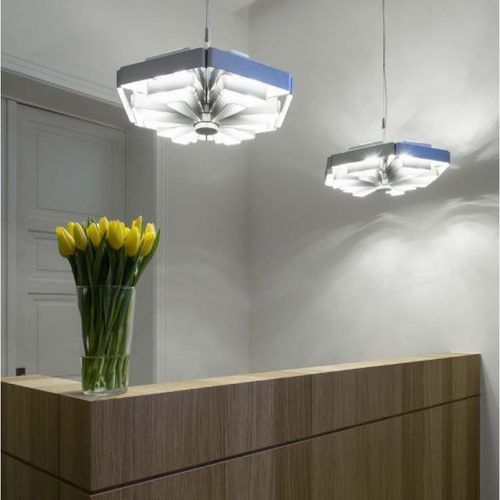Lustre moderno - AM2226 MONTEFIORI - Alan Mizrahi Lighting - em alumínio / para 6 lâmpadas / da linha comercial