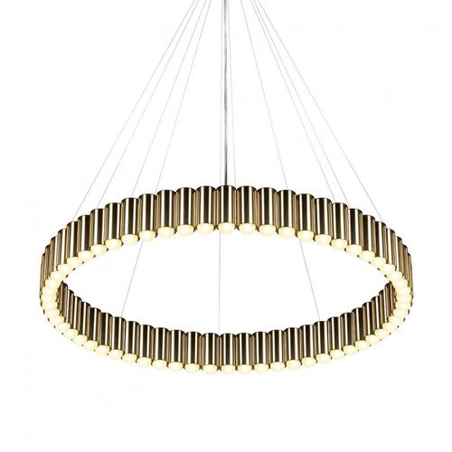 Lustre moderno - KA1799 CAROUSEL XL - Alan Mizrahi Lighting - em latão / 1 nível / de LED