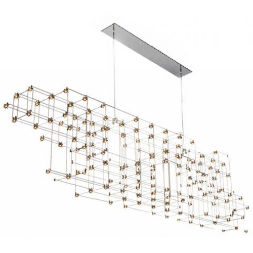 Lustre contemporâneo - IQ2187 ORION - Alan Mizrahi Lighting - metálico / geométrico / de LED