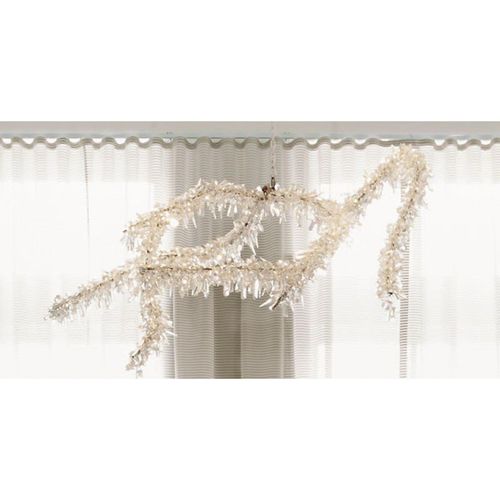 Lustre contemporâneo - IB1350 ICE BRANCH - Alan Mizrahi Lighting - em cristal / de LED / branco