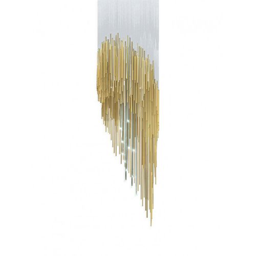 Lustre contemporâneo - IQ2145 LIBRETTO - Alan Mizrahi Lighting - metálico / da linha comercial / em cascata