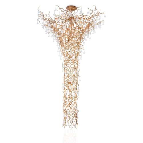 Coluna de luz de design original - KA1917 CORAL FUNNEL - Alan Mizrahi Lighting - em latão / em vidro / de LED