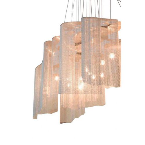 Lustre de design original - JK041 FARAWAY TREE - Alan Mizrahi Lighting - em latão / de corrente / halôgeno