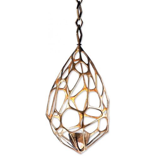 Lustre Art Déco - IQ8169 FACETTE - Alan Mizrahi Lighting - em bronze / para 1 lâmpada / 1 nível