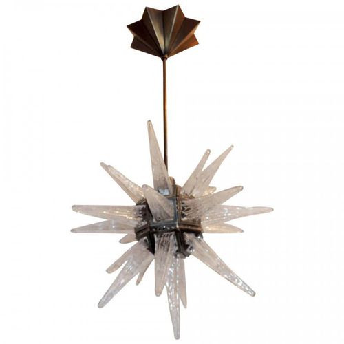 Lustre de design original - WM2108 WONDERFUL STAR - Alan Mizrahi Lighting - em vidro / em latão / em bronze