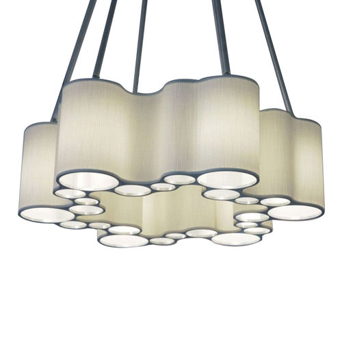 Lustre Art Déco - KA1860 CUMULUS - Alan Mizrahi Lighting - em aço / em tecido / da linha comercial