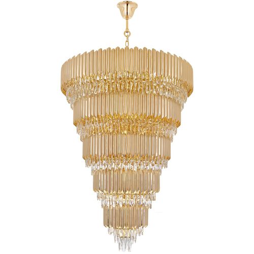 Lustre de estilo - TK1913 GALA - Alan Mizrahi Lighting - metálico / em cristal / da linha comercial
