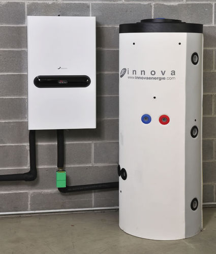 Aquecedor de acumulação de piso - 3 IN 1 - innova - vertical / residencial / com trocador de calor