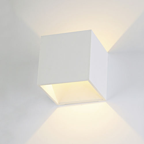 Arandela contemporânea - GULL - Brilumen - para ambiente interno / em alumínio / quadrada