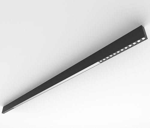 Luminária técnica saliente - ORIS SLIM PRO COMBI MICROPRISMATIC+LENS - Brilumen - de LED / linear / IP40