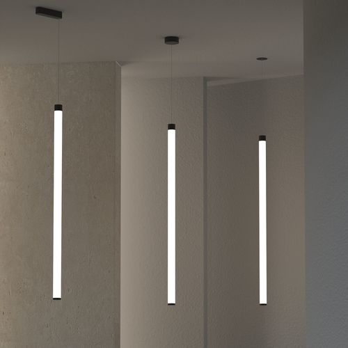 Luminária técnica vertical - IRIS 360º - Brilumen - suspensa / de LED / tubular